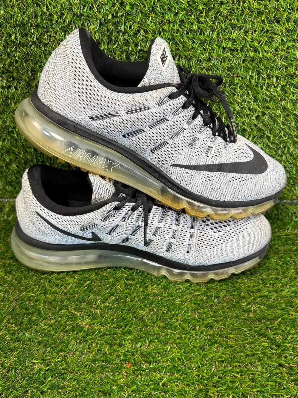 Nike Air Max 2016 White Black Oreo Men's Size 10.5 Running Shoes 806771-101 Low
